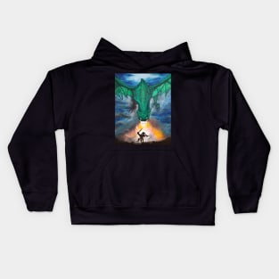 Dragon battle Kids Hoodie